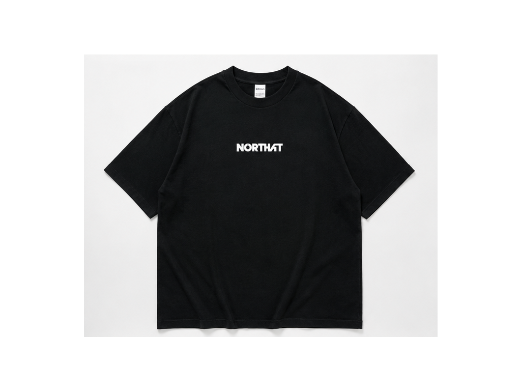 NORTHAT Face Tee černá